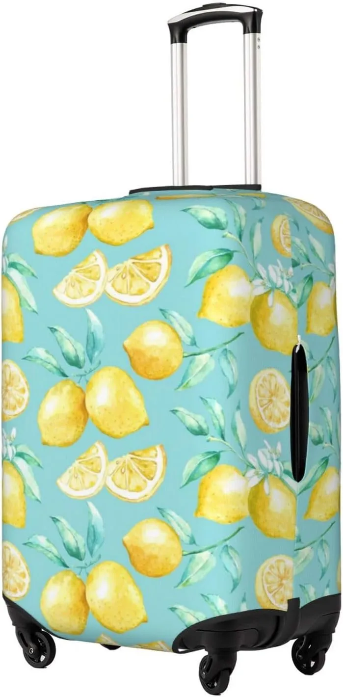 Yellow Lemon Luggage Cover,Washable Suitcase Covers Fashion Luggage Covers,Anti-Scratch Suitcase Protector Cover