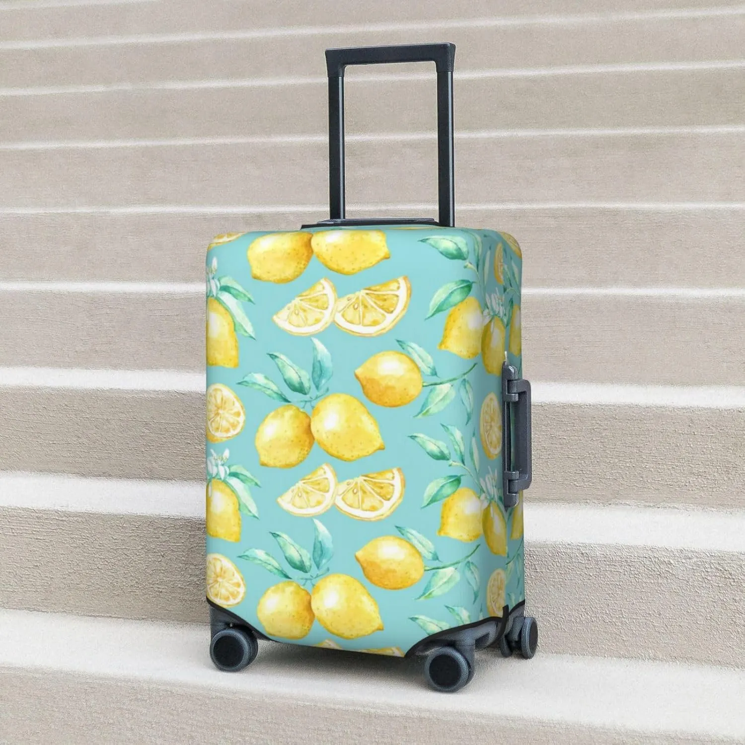 Yellow Lemon Luggage Cover,Washable Suitcase Covers Fashion Luggage Covers,Anti-Scratch Suitcase Protector Cover