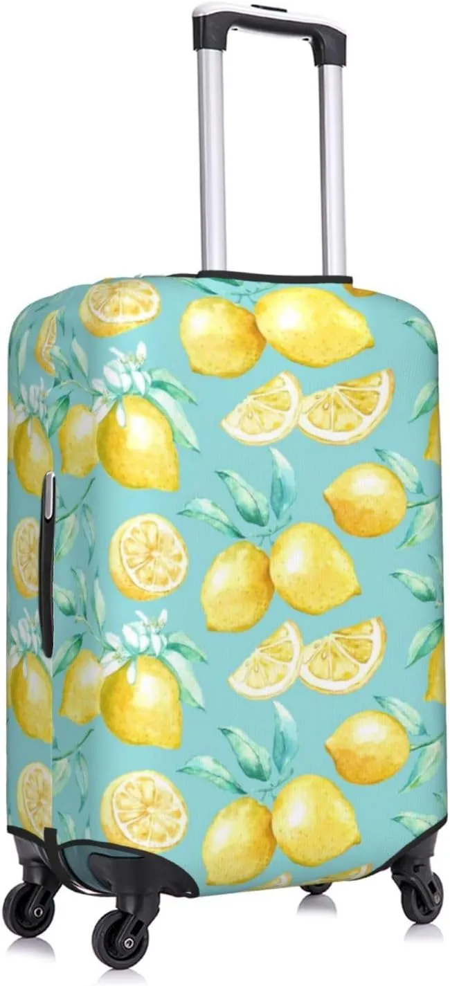 Yellow Lemon Luggage Cover,Washable Suitcase Covers Fashion Luggage Covers,Anti-Scratch Suitcase Protector Cover