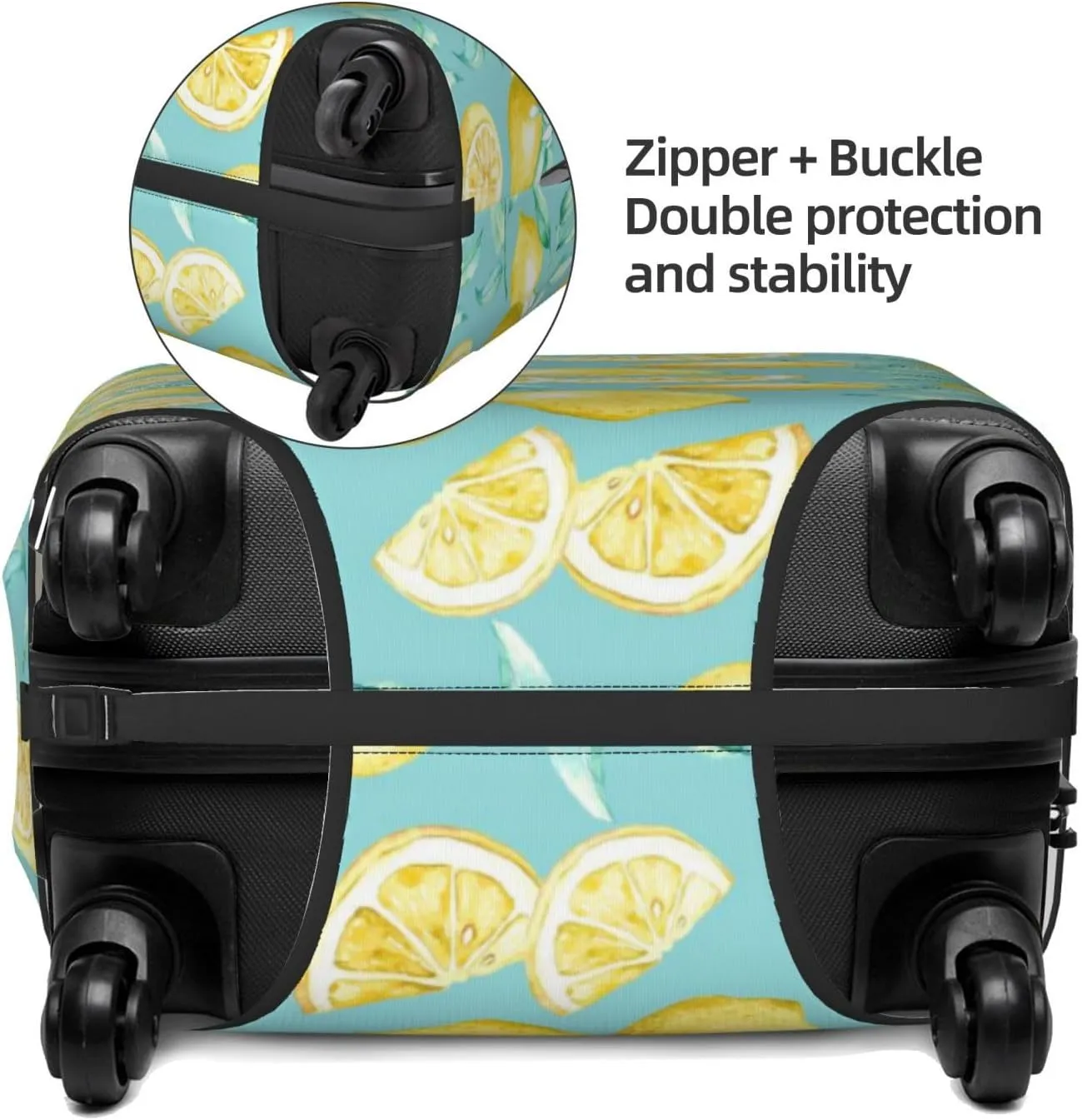 Yellow Lemon Luggage Cover,Washable Suitcase Covers Fashion Luggage Covers,Anti-Scratch Suitcase Protector Cover