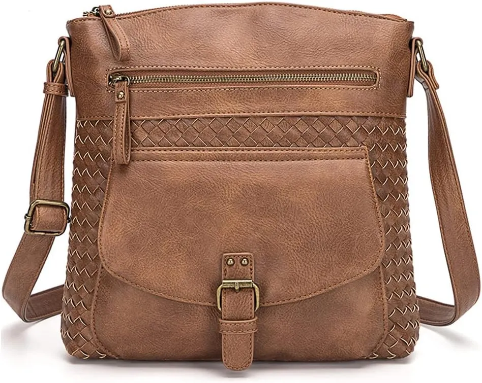 Yohora Shoulder Bag for Women Hobo Crossbody Purse Leather Tote Handbag Roomy Messenger Satchel for Work Daily Travel